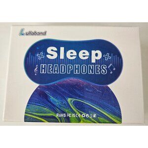 Lullaband Sleep Headphones Headband Bluetooth 5.2 Black Wireless 10-Hour Battery